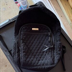 Vera Bradley Black Quilted Backpack